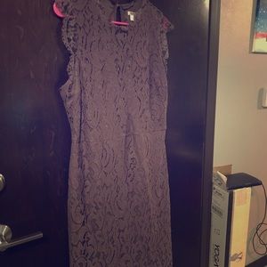 Purple lace dress